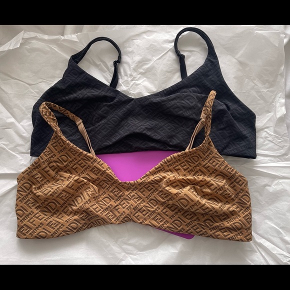 Fendi X Skims skimpy scoop neck bralette **RARE - Picture 3 of 6